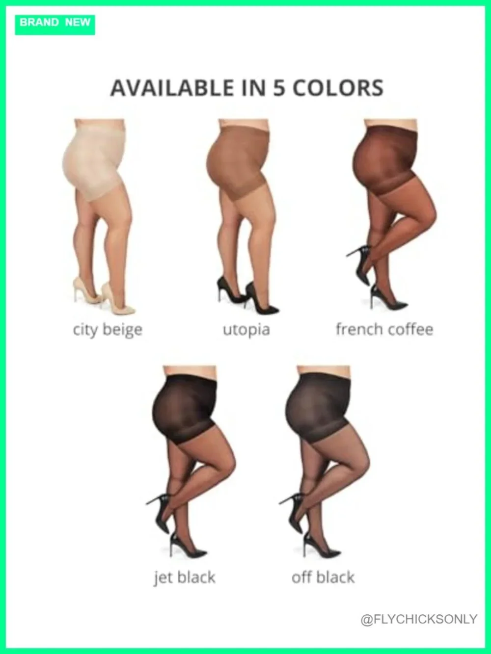 Plus Size Curvy Control Top Sheer Pantyhose Tummy Control Nylon